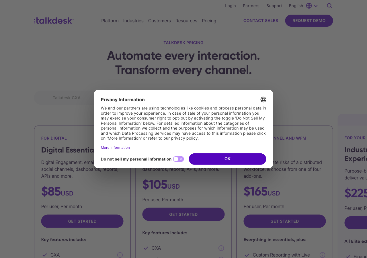 Talkdesk screenshot 1